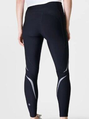 Sweaty Betty Black Full Length Zero Gravity Illuminate Run Leggings (size 0-2)